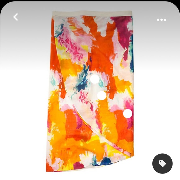 Kate Spade Saturday Half-Circle Scarf in Abstract - Picture 2 of 4